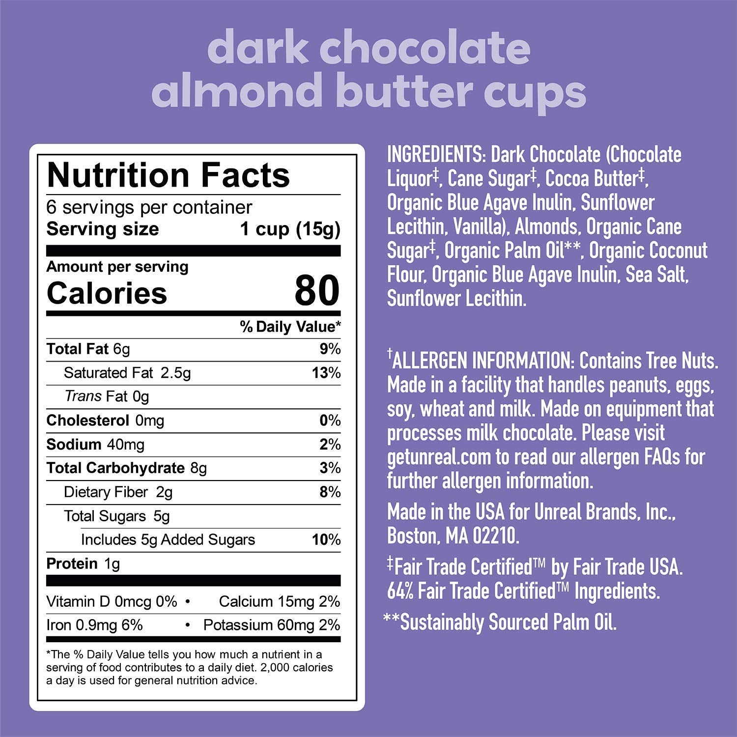 UNREAL dark chocolate coconut bars show tropical hints with cocoa for a satisfying bite.