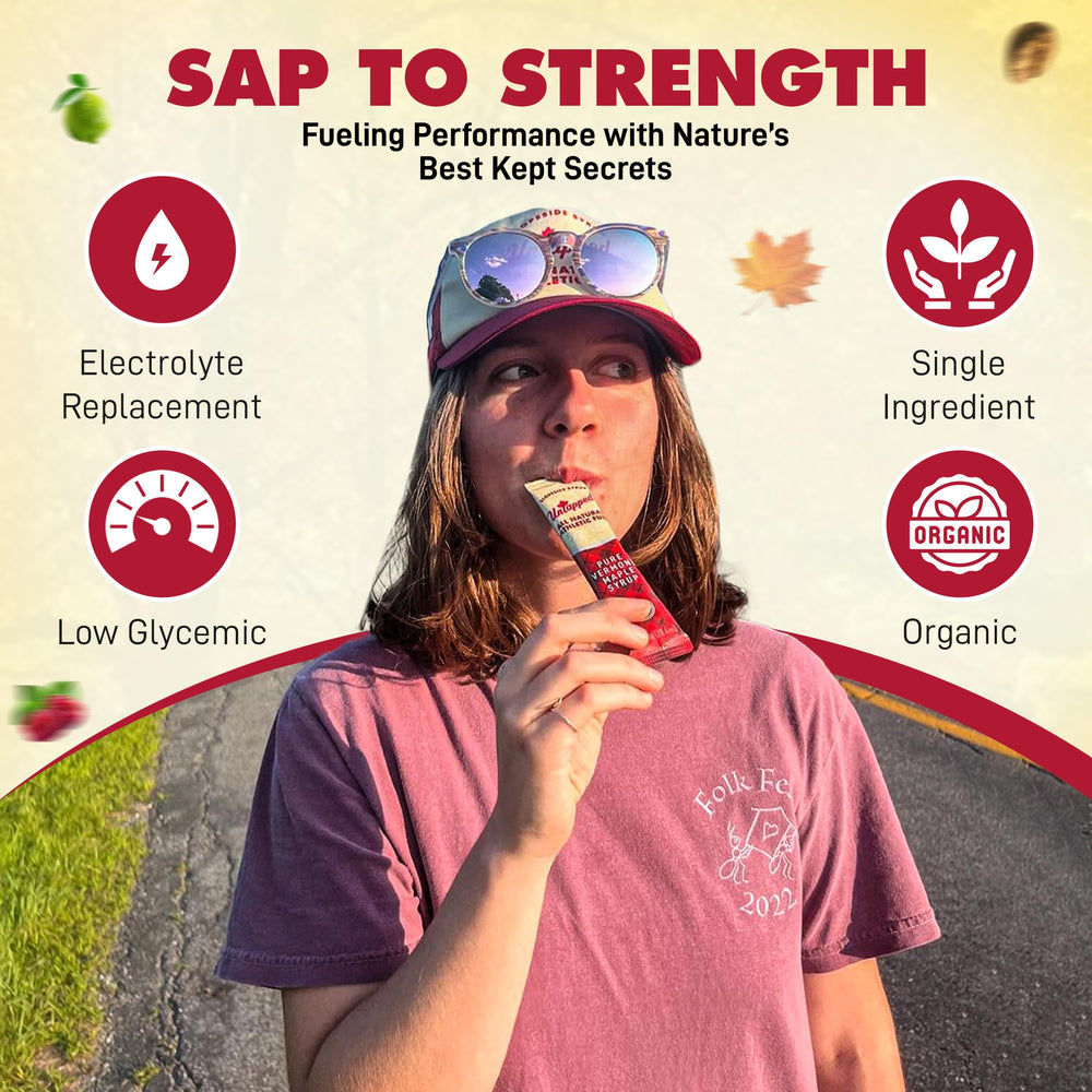 Untapped salted raspberry gel offers flavor and steady energy.