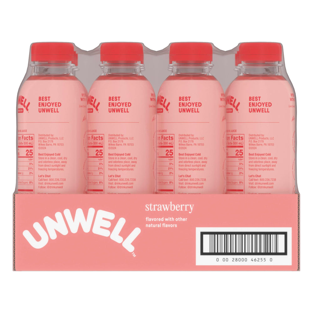 Unwell Hydration 12-pack collection ready for sharing or stocking up.