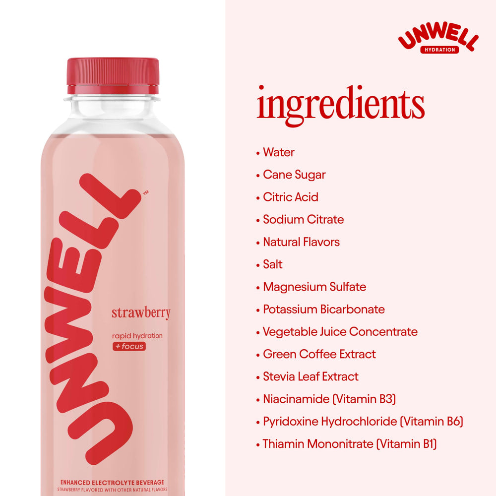 Unwell Hydration daily-use scene in gym bag or desk.