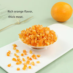 UpBots candied orange peel ding in pies and cookies adds citrus aroma and color