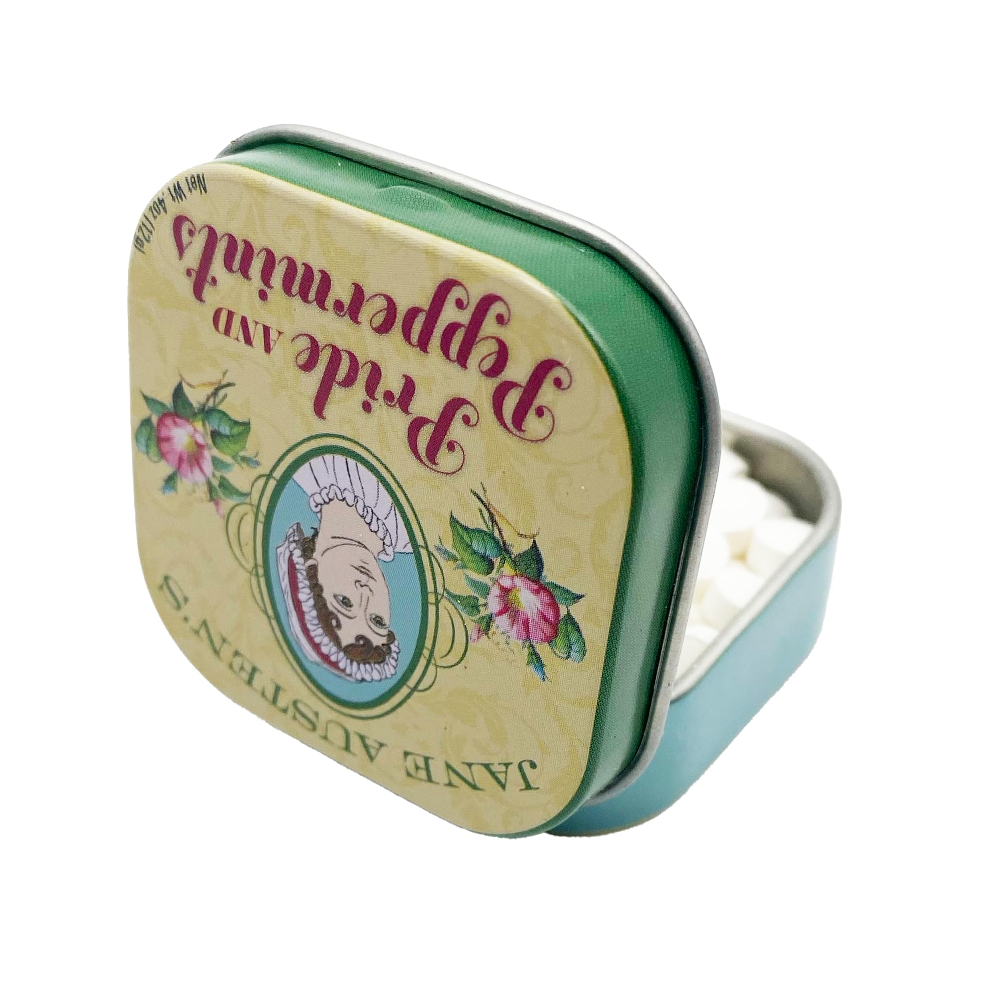 UPG Reusable metal tin stores mints securely for desk and bag.