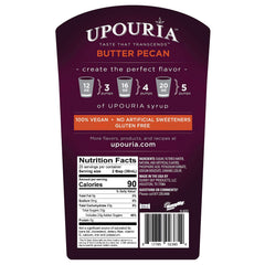 Upouria Butter Pecan Coffee Syrup pump enables easy, mess-free dosing