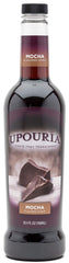 Upouria Kosher vegan gluten-free label on Mocha Syrup bottle