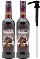UPOURIA Mocha Boost bottle front view for easy at-home flavoring