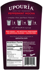 Upouria Peppermint Mocha pump on bottle for easy dispensing