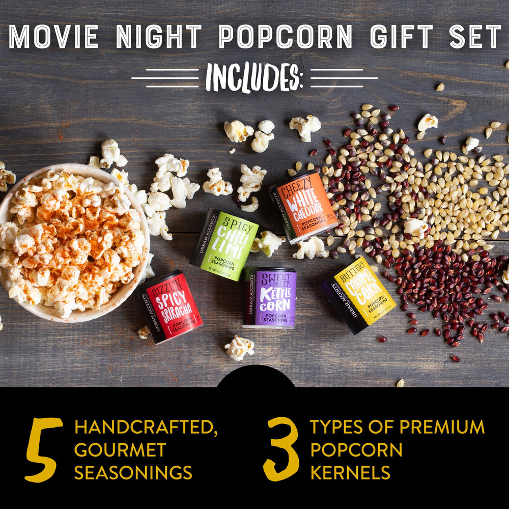 Urban Accents Premium White Gold kernel for light, fluffy popcorn