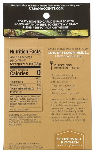 Three Urban Accents seasoning packets for one pound veggie portions