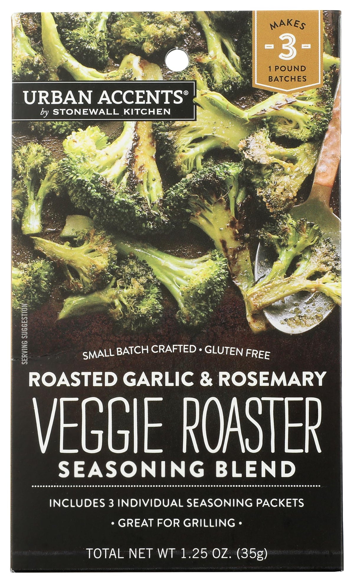 Urban Accents Roasted Garlic & Rosemary Veggie Roaster 2 Pack ready for roasting vegetables