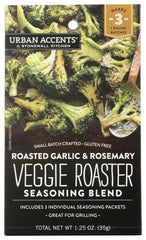 Urban Accents Roasted Garlic & Rosemary Veggie Roaster 2 Pack ready for roasting vegetables