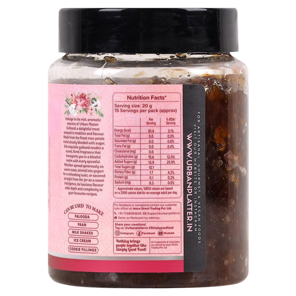 Urban Platter Gulkand rose petals sun dried for flavor