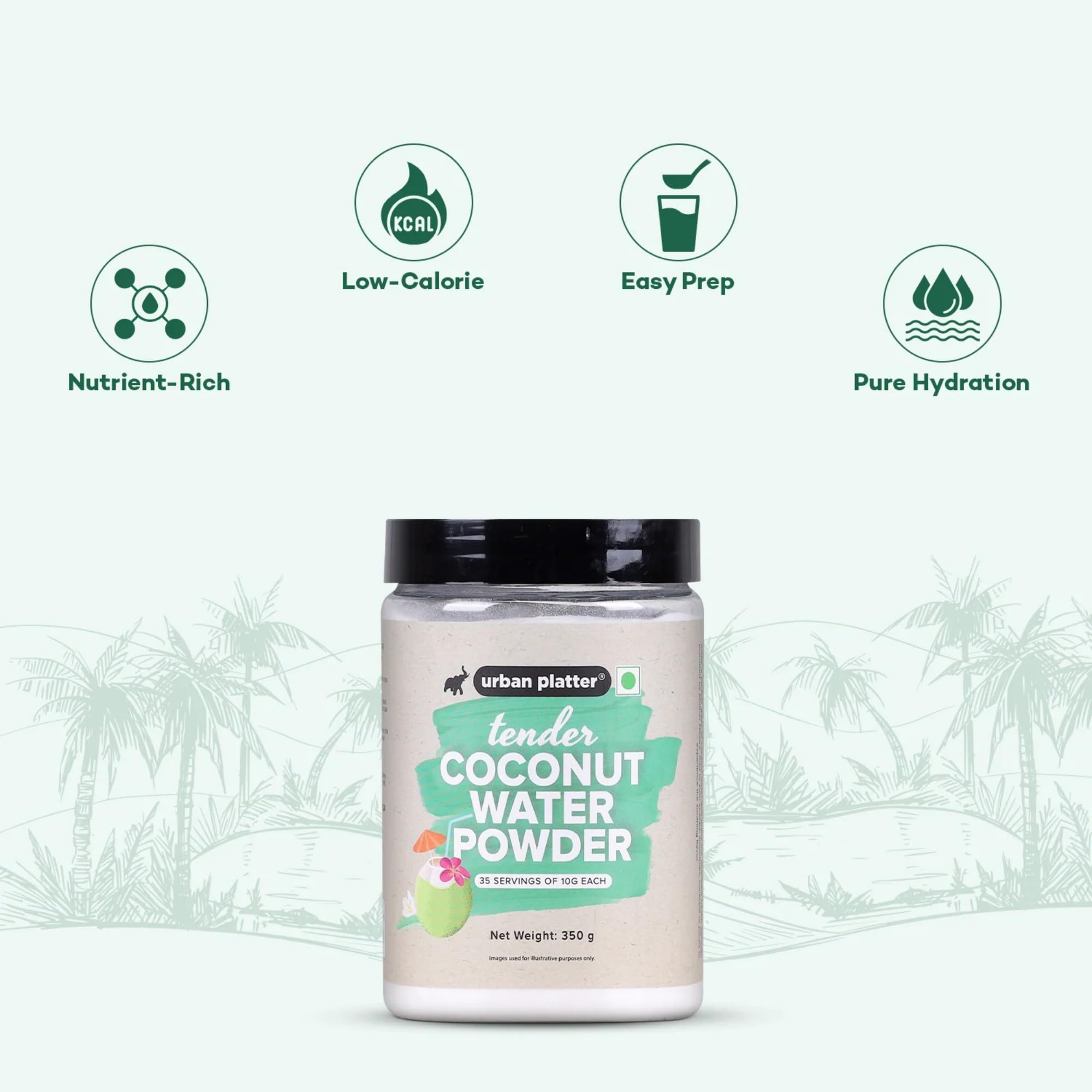 Dessert using Urban Platter coconut water powder for flavor and texture