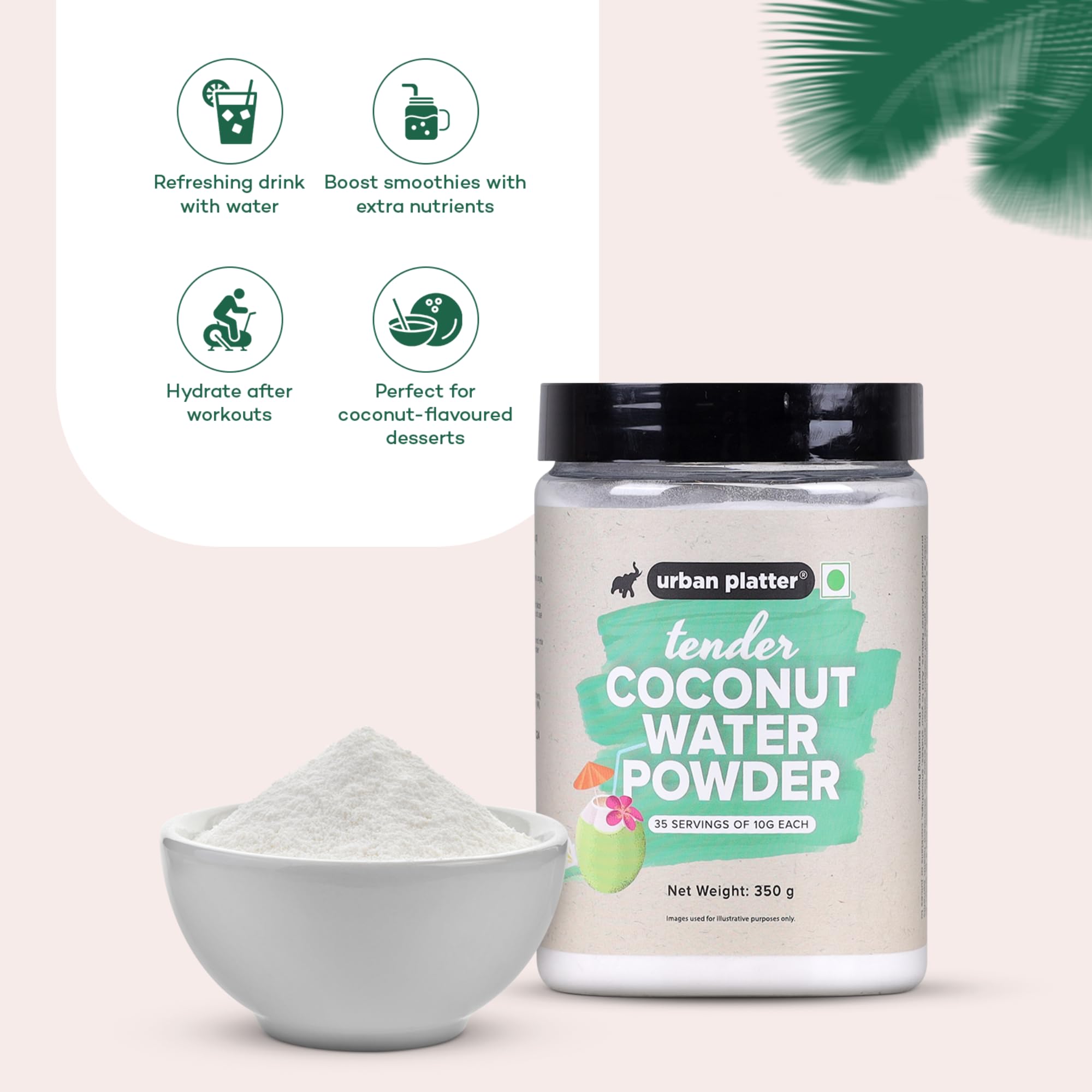 Travel-friendly jar of Urban Platter powder ideal for trips