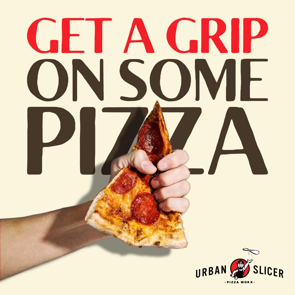 Urban Slicer Pizza Worx ingredients close-up highlighting premium flour blend for light crusts