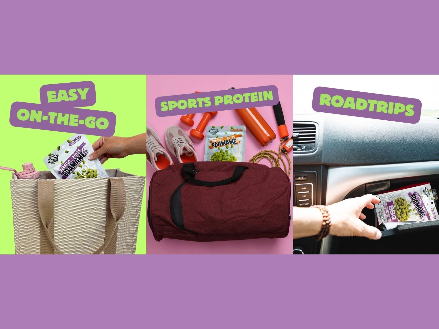 Urbani Far Field On-the-Go Snack Bag, perfect for travel or work breaks.