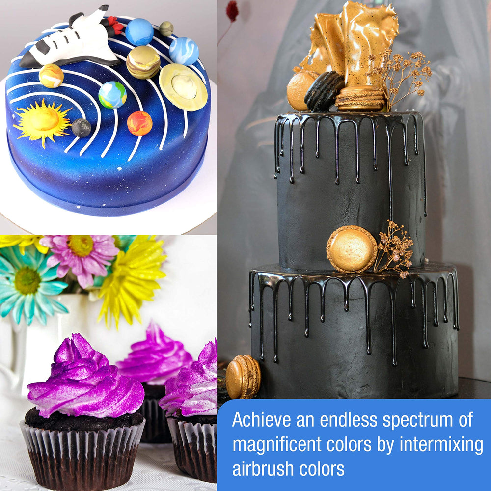 US Cake Supply airbrush color set Kosher-certified label signals high-quality edible colors