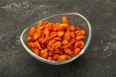 US Snacks Chili Lemon Roasted Peanuts serving bowl with flavorful peanuts ready to share
