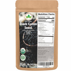 U.S. Wellness Naturals black cumin seed 1lb from Egypt, versatile spice for flavor and color.