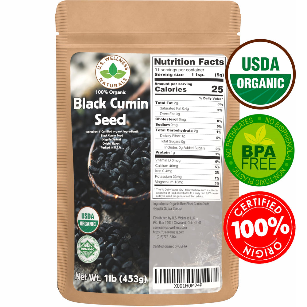 Resealable bag of black cumin seeds keeps freshness and supports batch cooking.