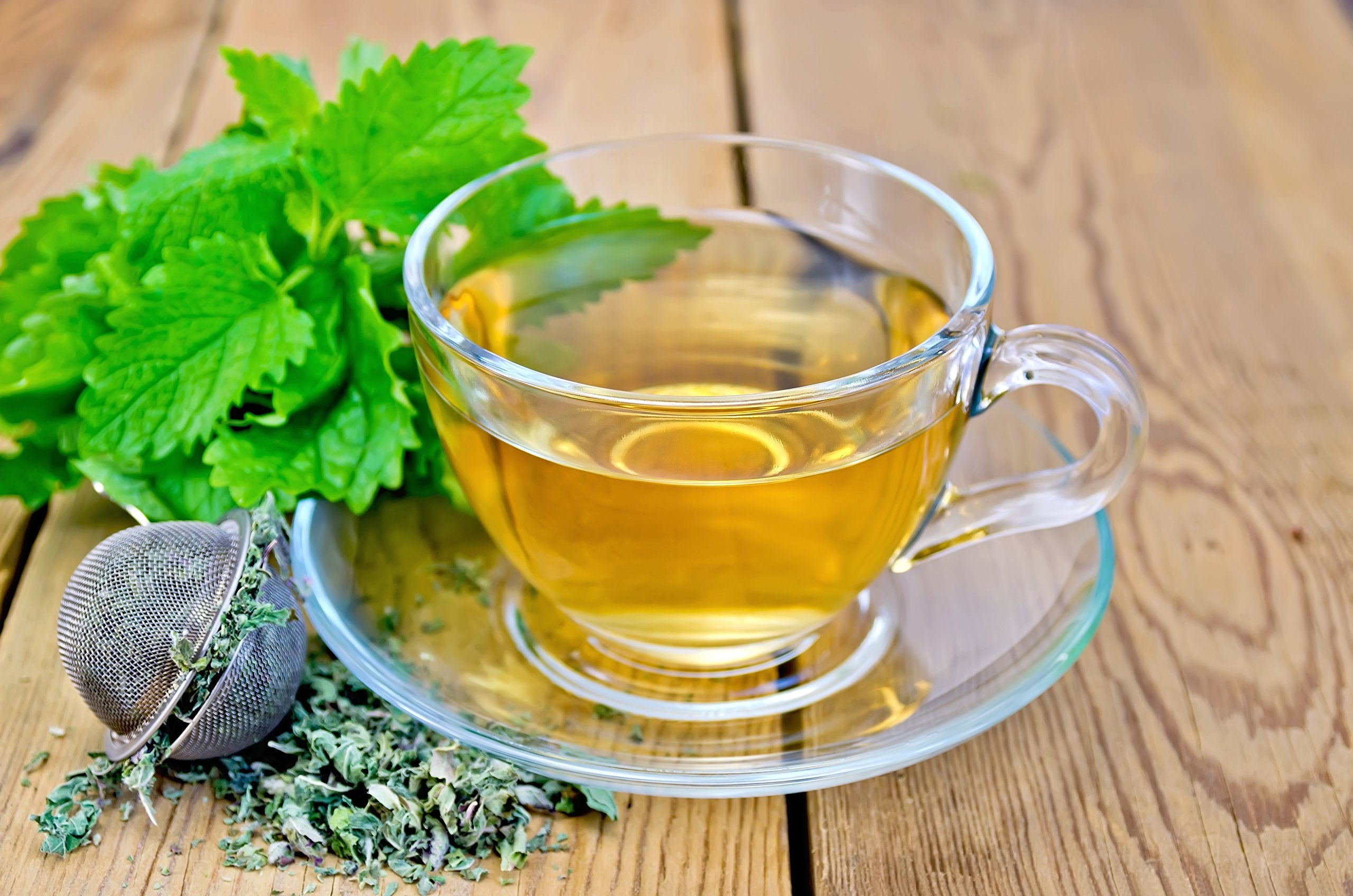 US Wellness Naturals lemon-balm-tea-cup-with-steam suggests relaxing moments anytime.