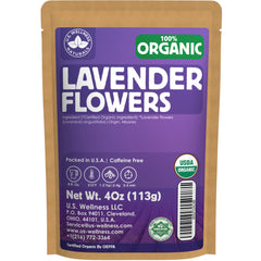 US Wellness Naturals Organic Lavender Tea bag close-up showing aroma