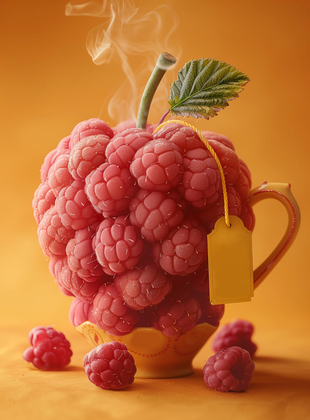 US Wellness Naturals Raspberry Leaf Tea setup for morning ritual
