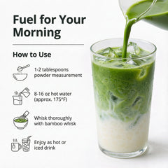 USDA organic certification seal on 35°N MATCHA signaling additive-free purity.
