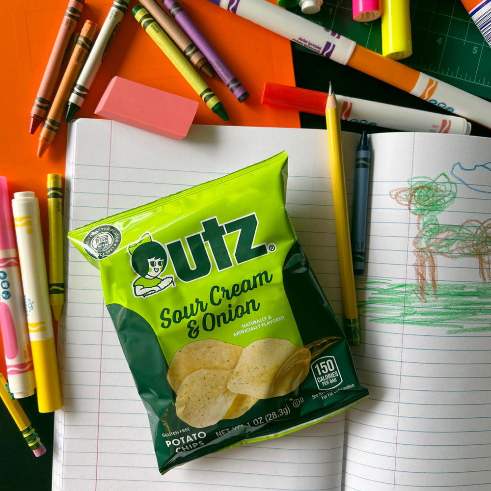 Utz Barbeque Potato Chips for bold barbecue flavor in a pack.