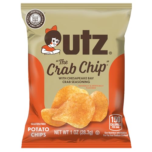 Utz Crab Chips on-the-go packaging ideal for travel and busy days.