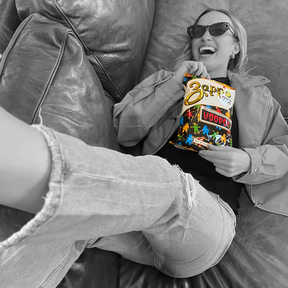 Utz Flavor Lovers variety pack on table, great for tailgates.