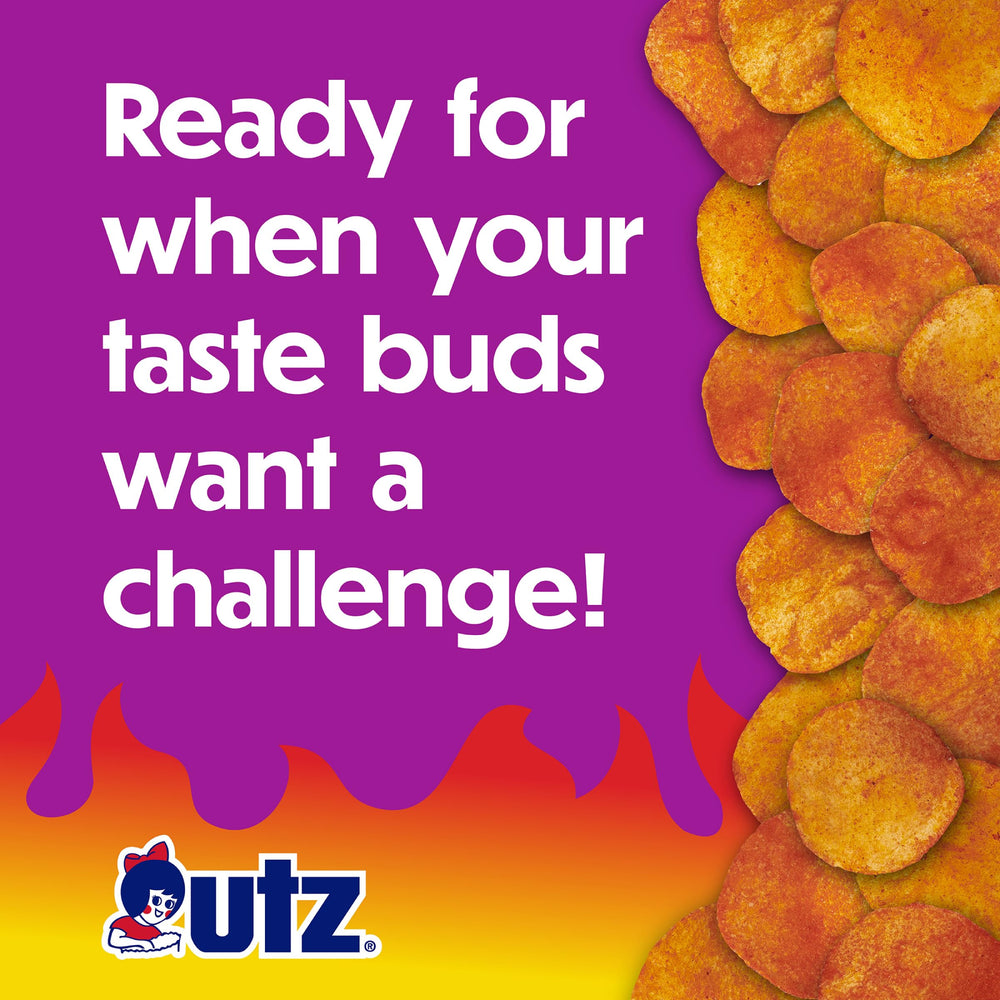 Utz Zapp's Voodoo Chips bag, bold heat for bold moments.
