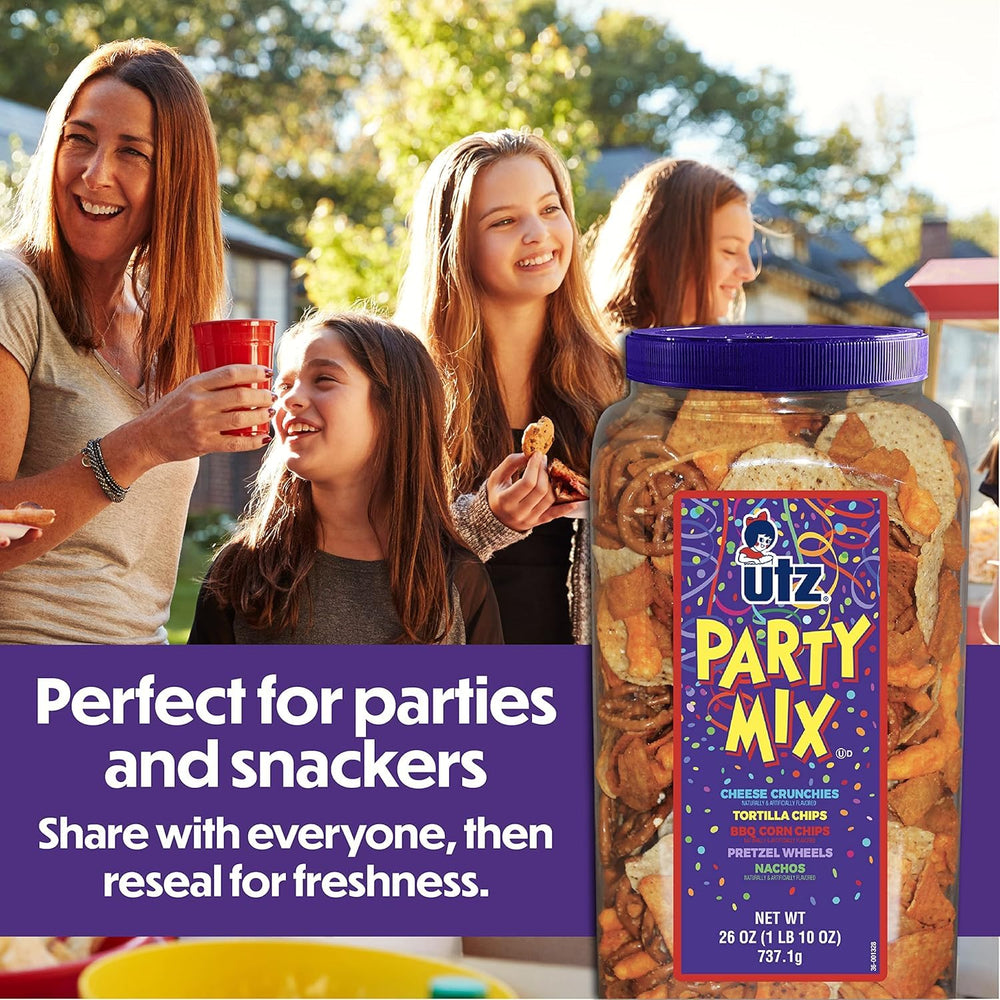 Utz office snacks Party Mix ready for breakroom snacking