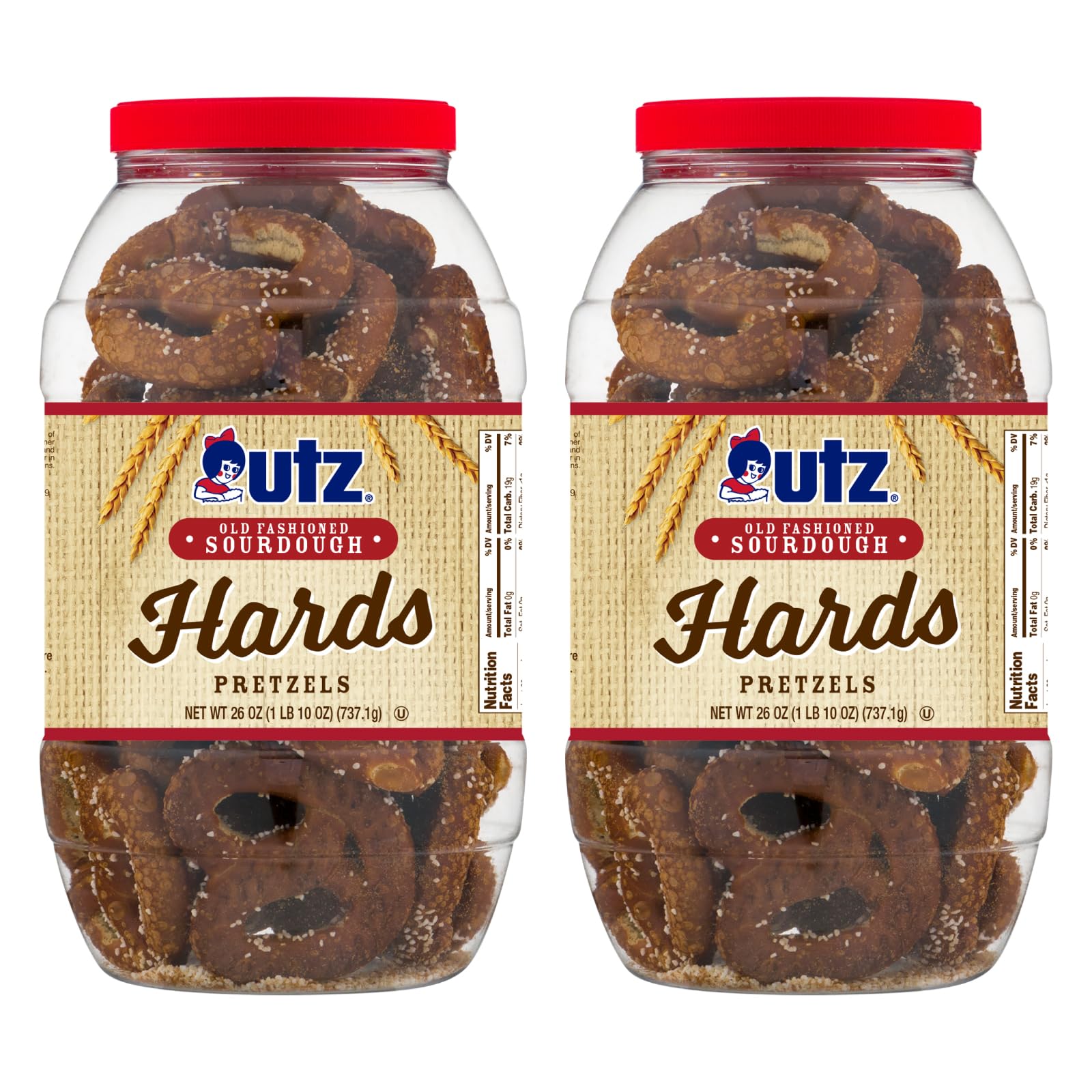 Utz old-fashioned sourdough pretzels in a thick-crunchy twist for snacking