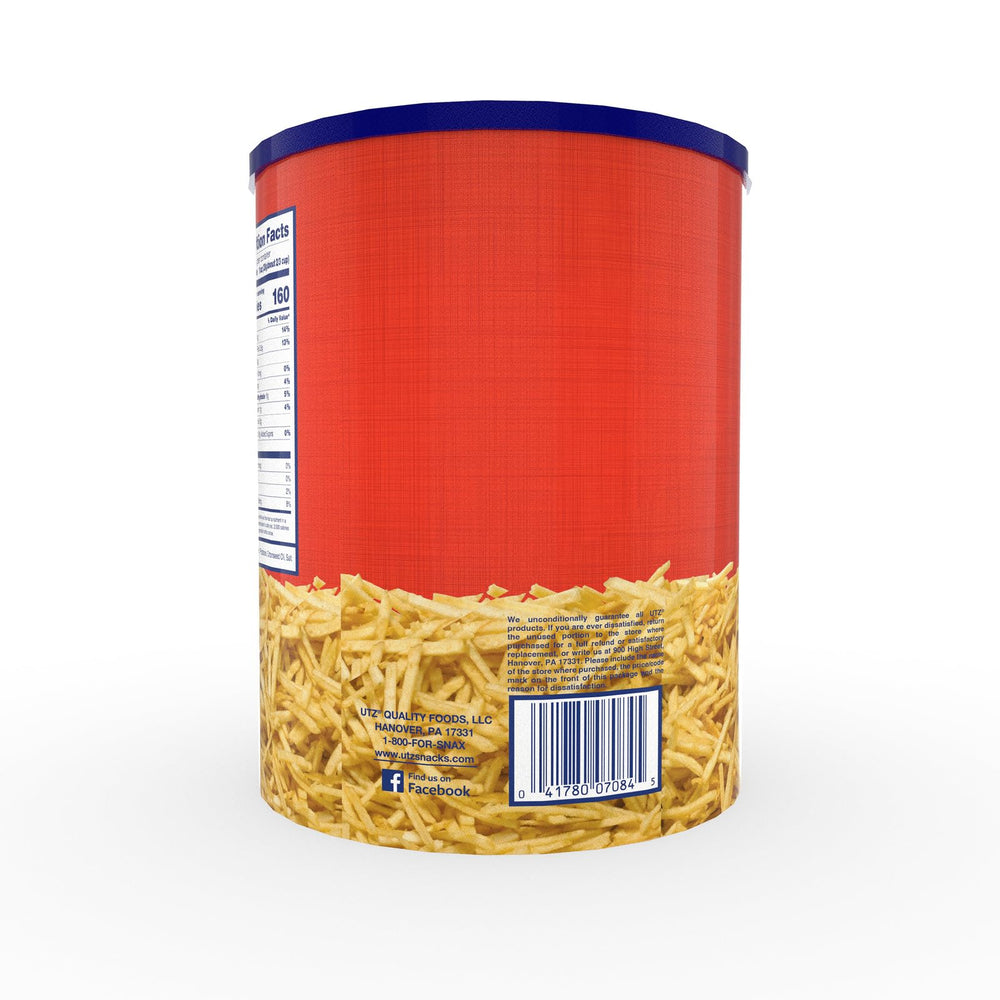 Utz Potato Stix Original kosher-certified packaging label visible.