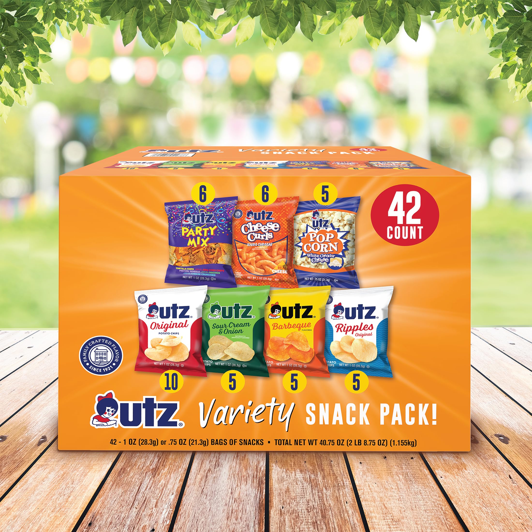 Utz BBQ Chips bag for bold flavor on the go.