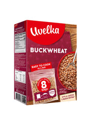 Close-up of Uvelka buckwheat groats with a nutty aroma