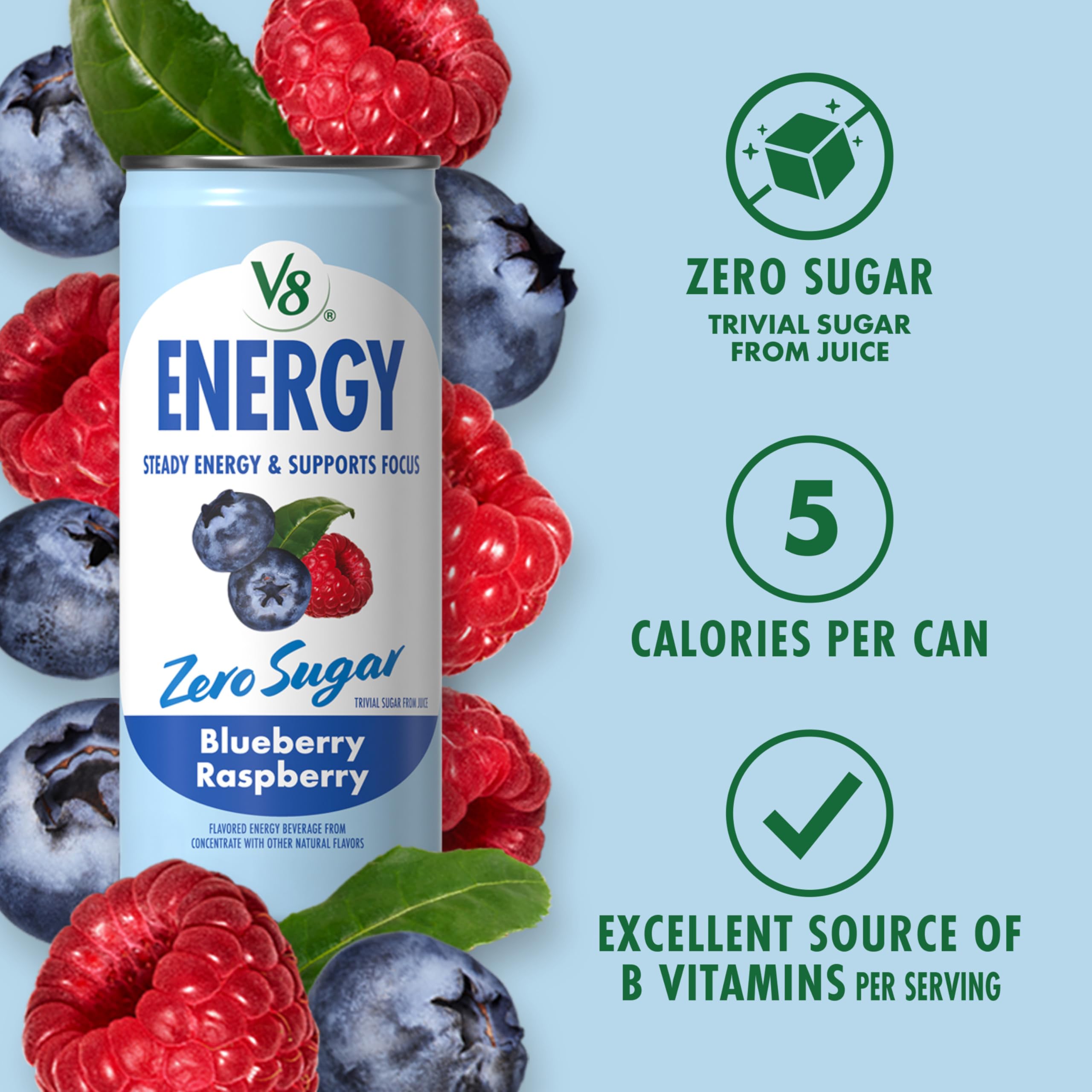 V8 Energy 24-pack display for on-the-go servings