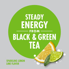 V8 Energy can featuring natural tea blend and no artificial colors for a refreshing fizz