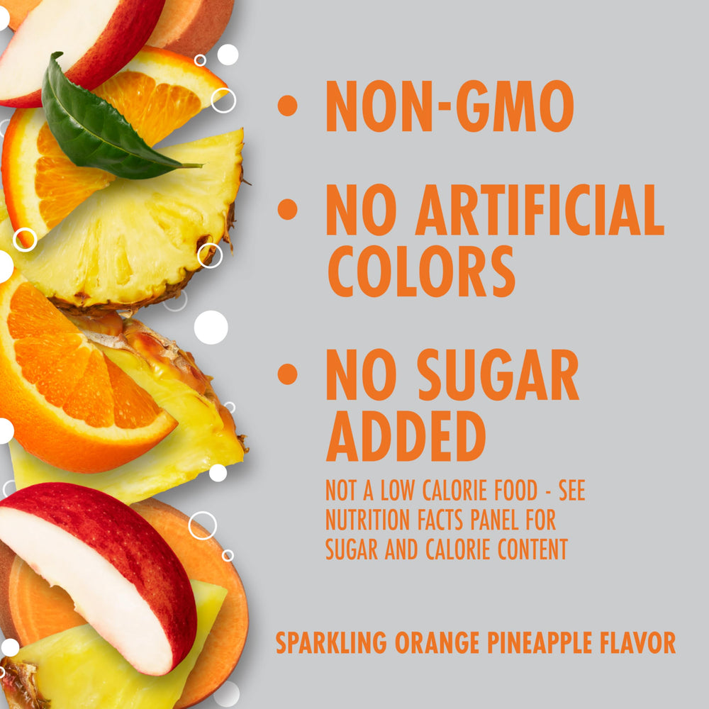 V8 Energy Sparkling Orange Pineapple used as mocktail mixer
