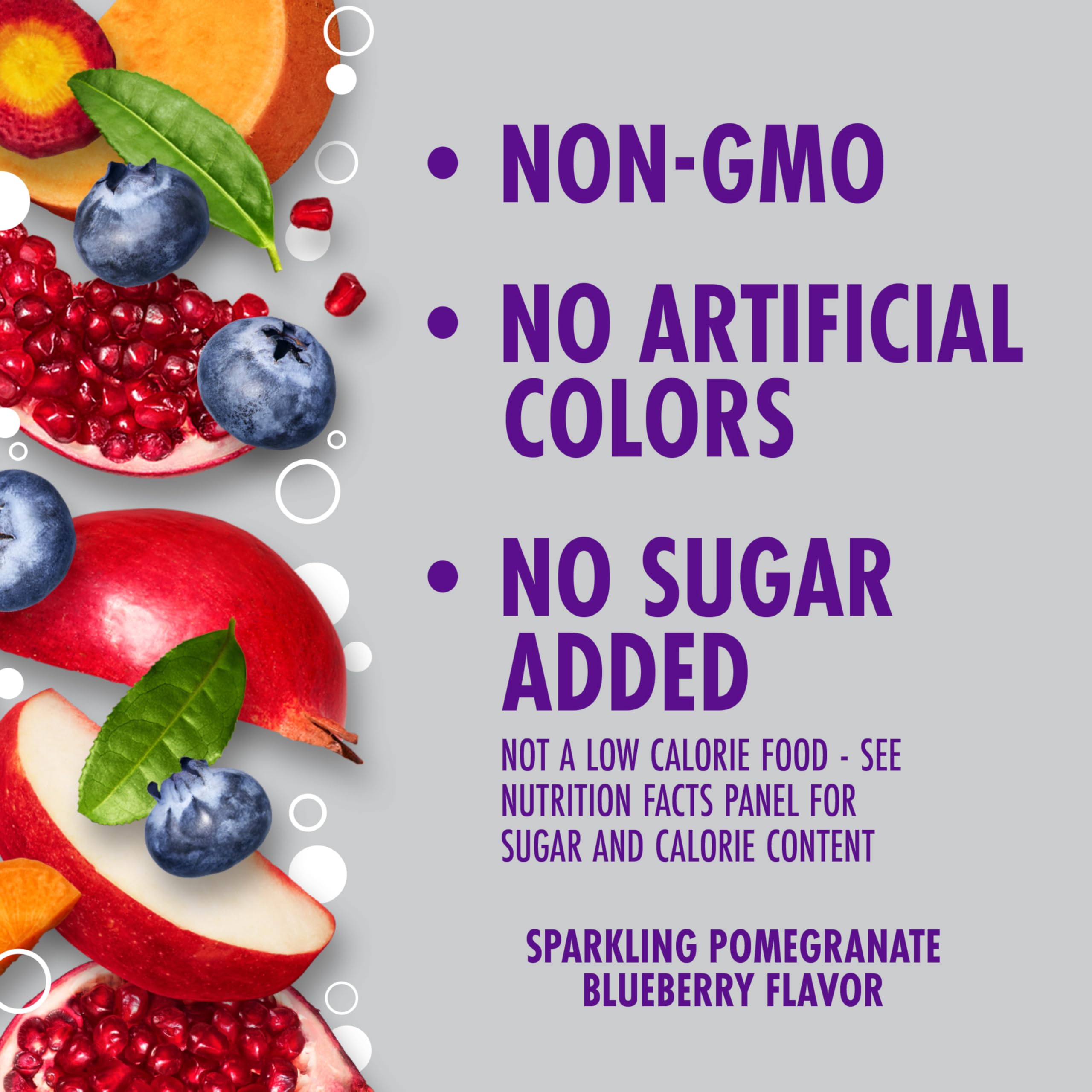 V8 +Energy Sparkling Pomegranate Blueberry four-pack display for on-the-go refreshment