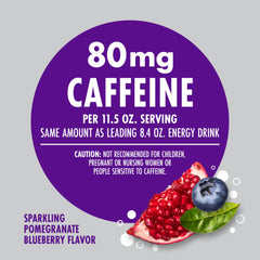 V8 +Energy Sparkling Pomegranate Blueberry being poured into a glass for refreshment
