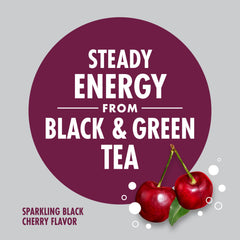 V8 +ENERGY sparkling pour into glass suggests refreshing, lightly carbonated energy.