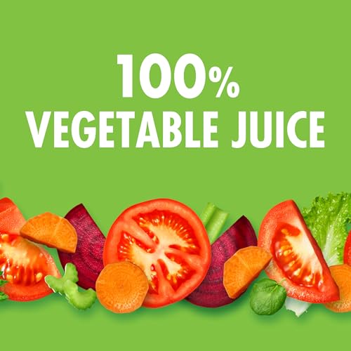 V8 Original glass serve over ice for a refreshing veggie drink