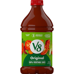 V8 Original 100% Vegetable Juice bottle ready to start your day with veggies.