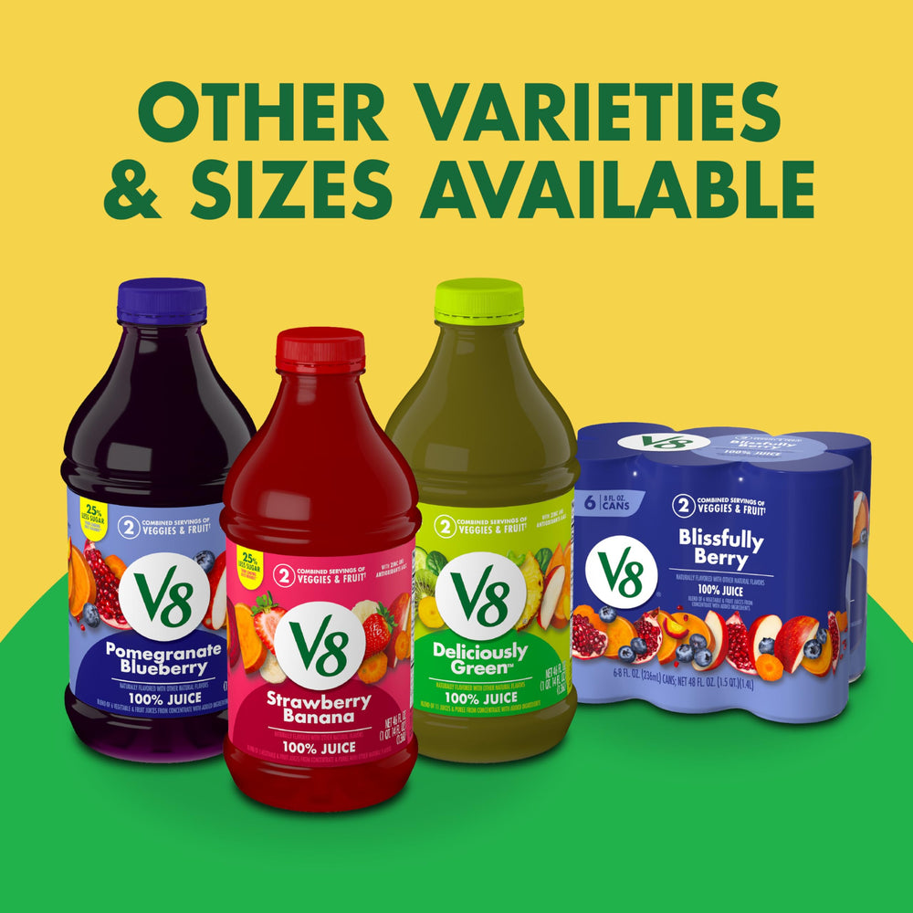 V8 Pineapple Jalapeño shelf-pack on a store shelf highlights gluten-free, non-GMO option