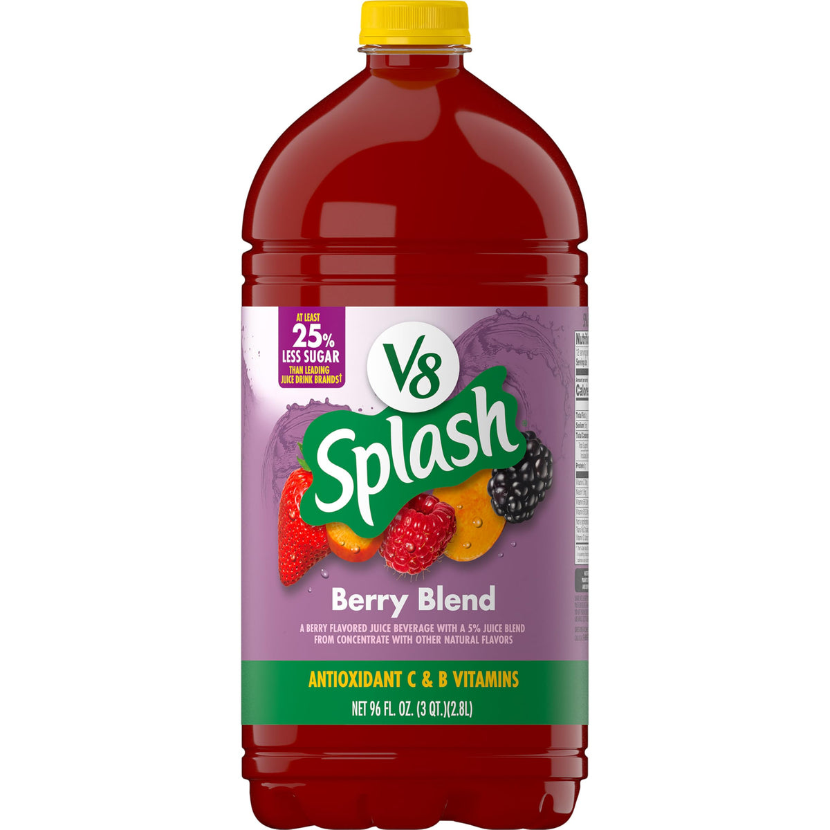 V8 Splash Berry Blend bottle ready for everyday hydration with berry flavor