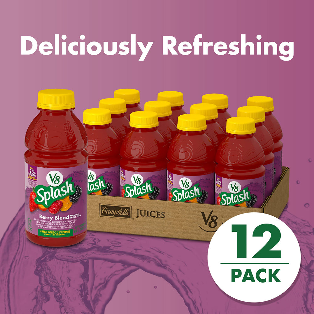 V8 Splash Berry Blend smoothie idea for easy, nutritious breakfasts