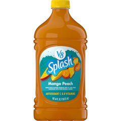 V8 Splash Mango Peach bottle showcases vibrant flavor for everyday refreshment
