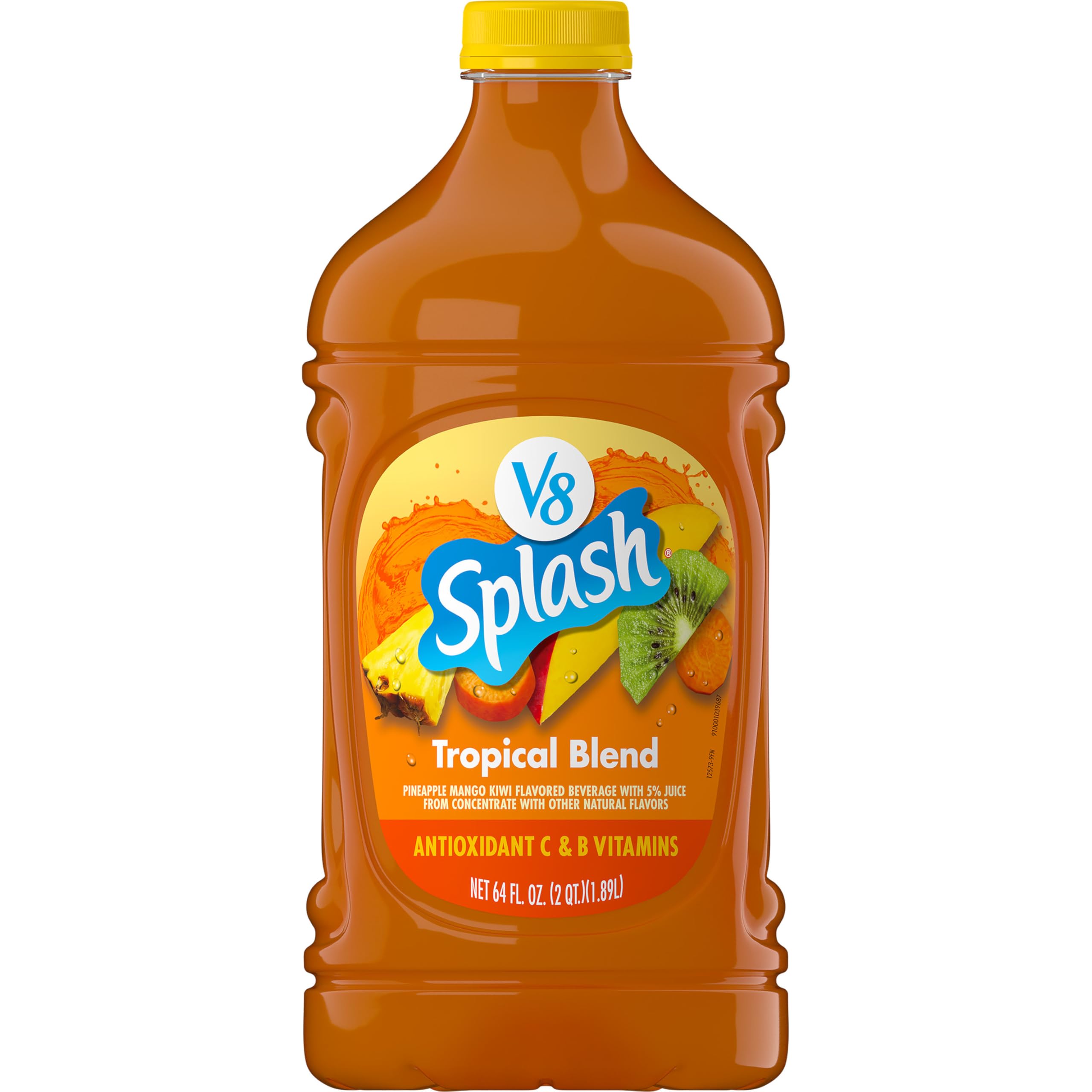 V8 Splash Tropical Blend bottle pour delivers a refreshing tropical moment with every sip.
