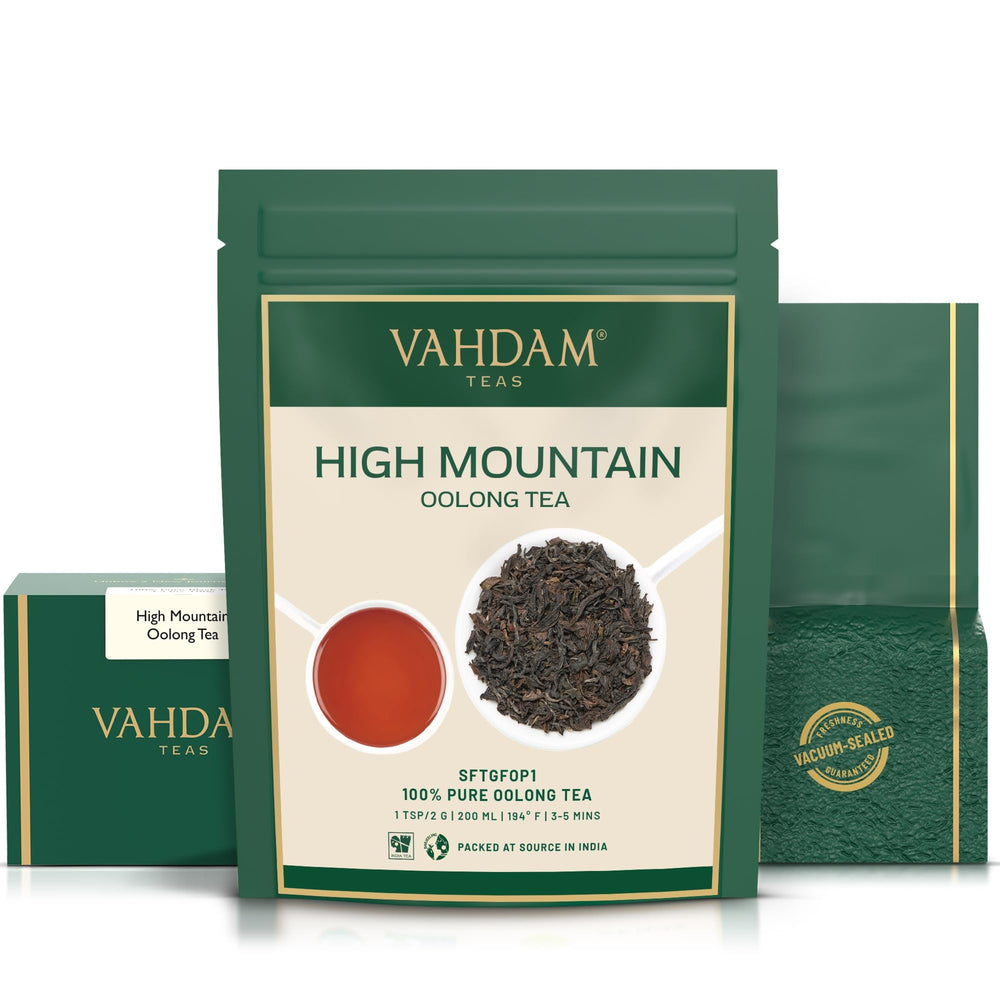 VAHDAM tea steep in cup emphasizes quick 3–5 minute infusion for everyday rituals.